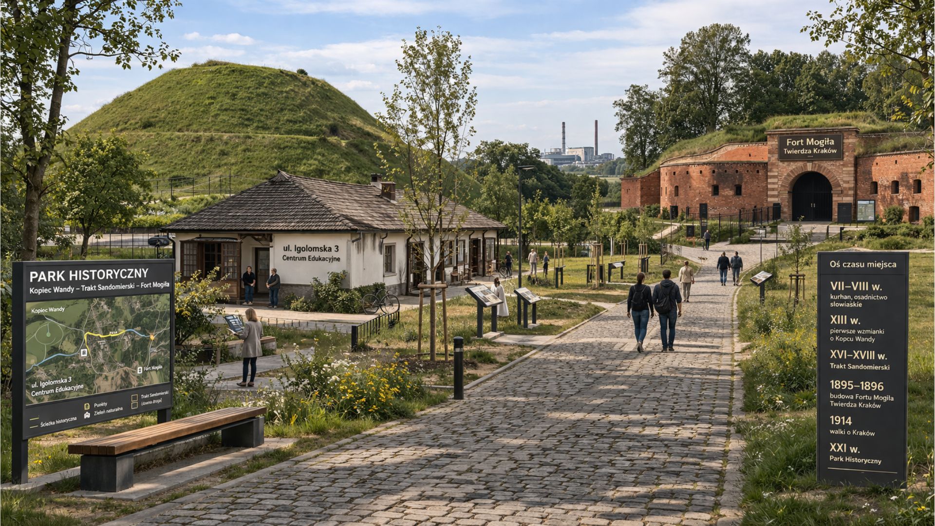Park Historyczny Kopiec Wandy Fort Mogiła
