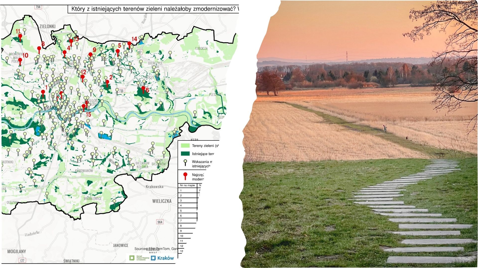 Zieleń w Nowej Hucie i wyniki konsultacji mieszkańców dotyczących przyszłości dzielnicy