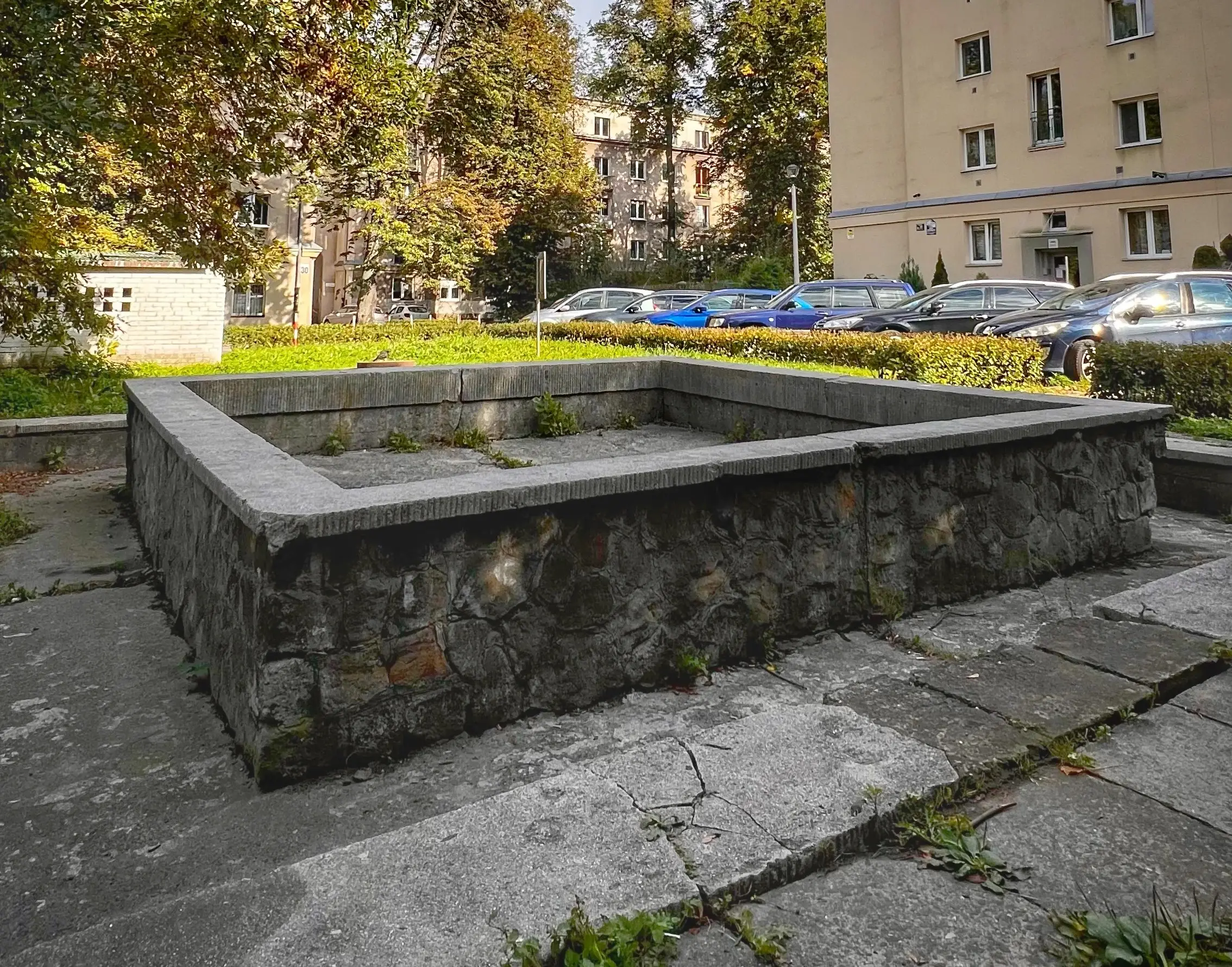 Fontanna przy os. Szkolnym 31 w Nowej Hucie – teren planowanej inwestycji