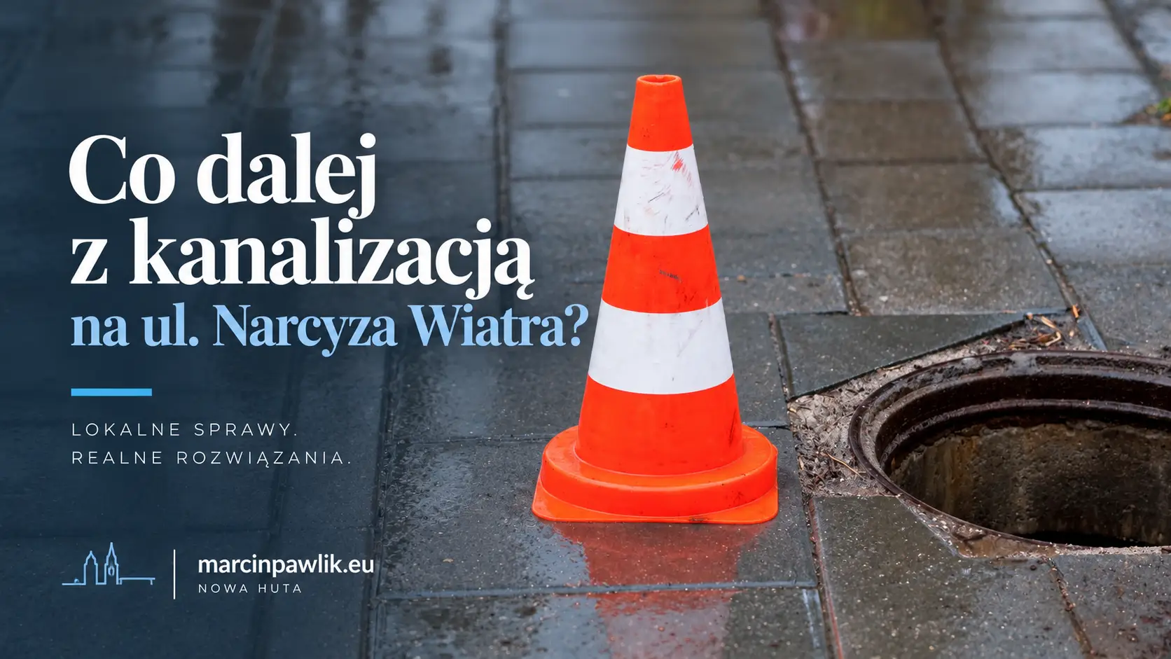 Kanalizacja na ul. Narcyza Wiatra. Jest wykonawca, są terminy. Co z chodnikiem i przystankami?