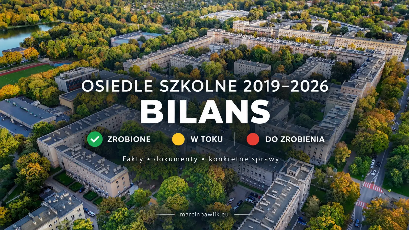 Bilans osiedla Szkolnego 2019–2026: co zrobiono, co jest w toku i co nadal czeka